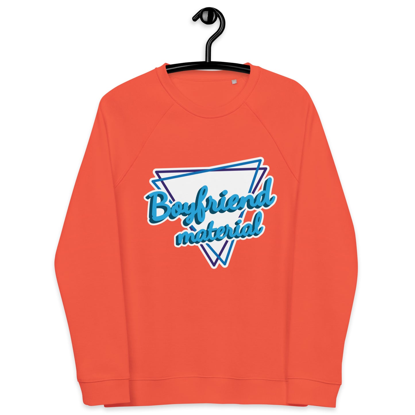 Unisex organic raglan sweatshirt