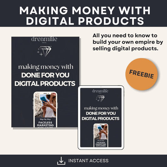 FREEBIE - MAKING MONEY WITH DONE FOR YOU DIGITAL PRODUCTS