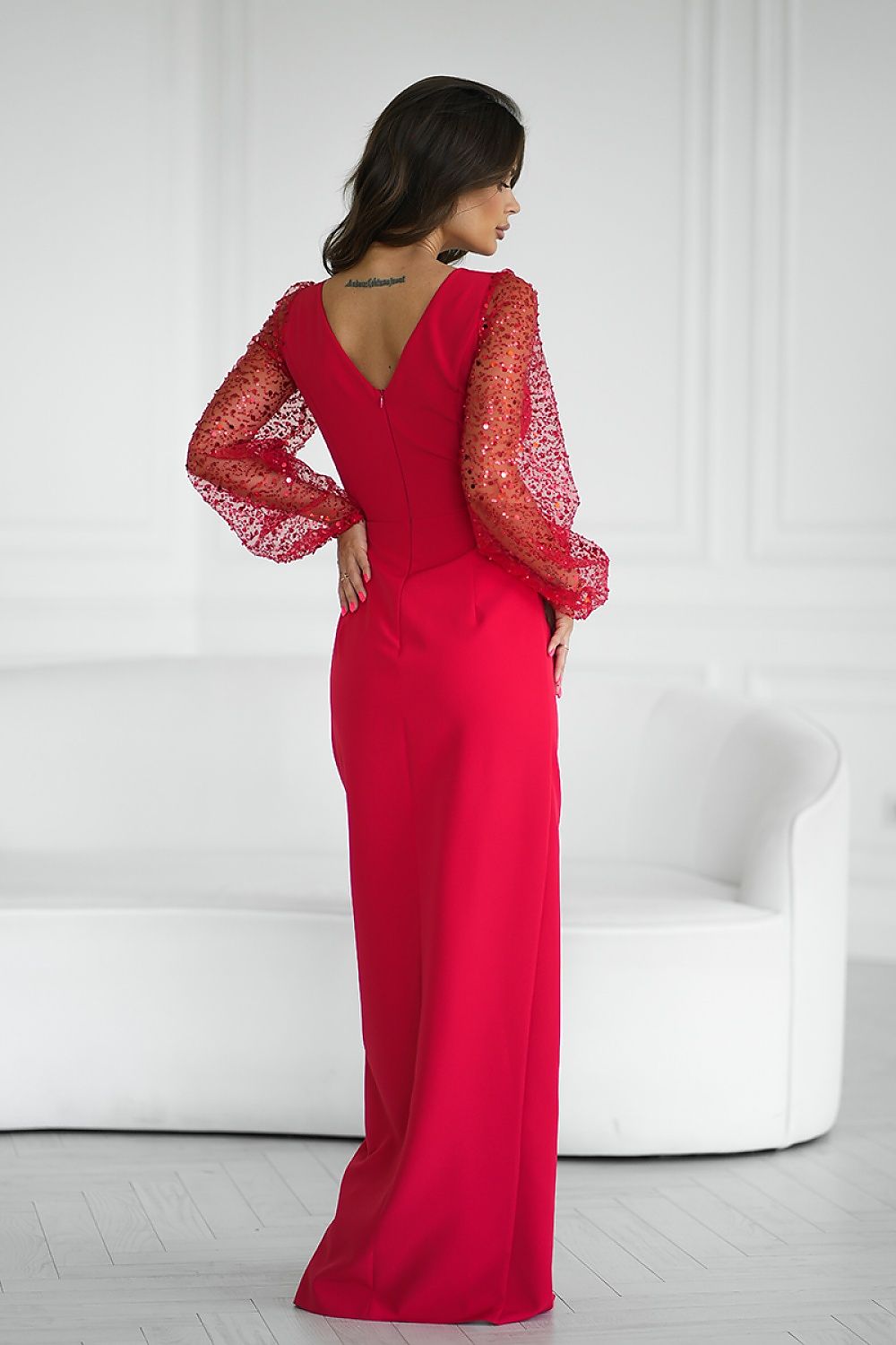  Rochie lungă model 199008 Bicotone 