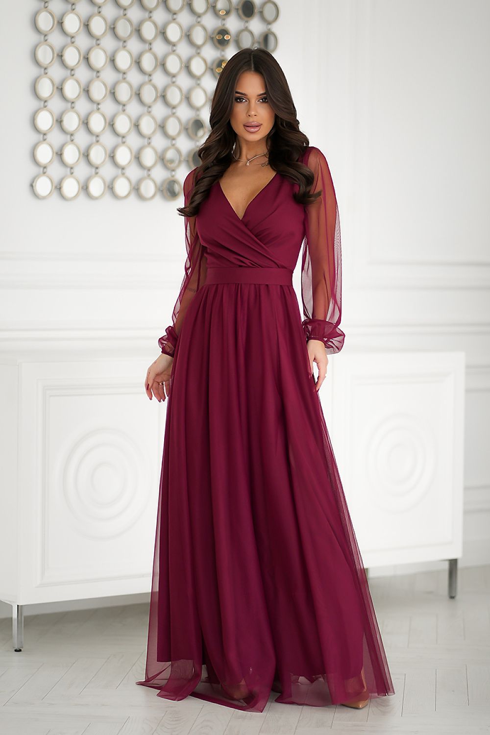  Rochie lungă model 203762 Bicotone 