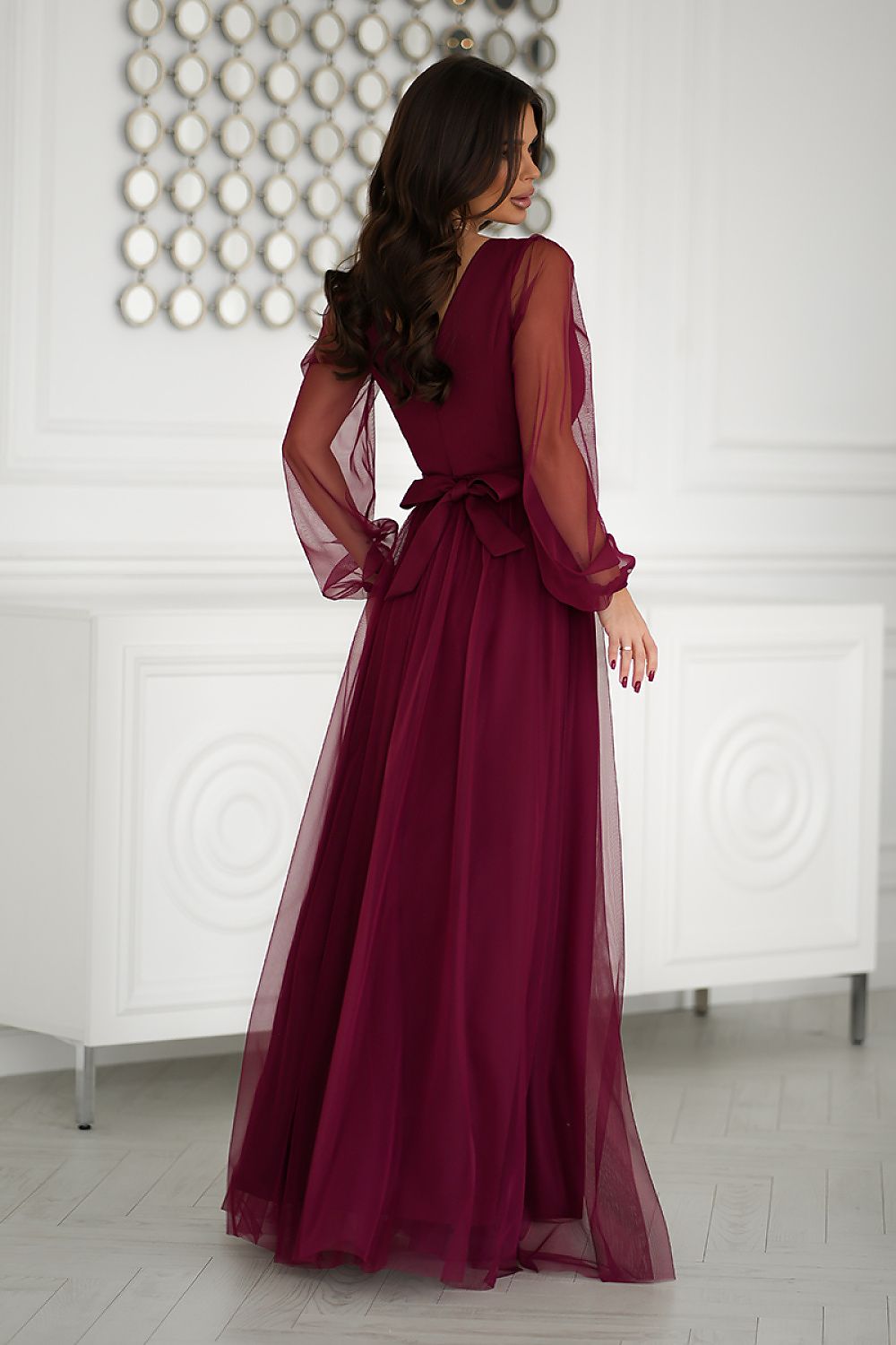  Rochie lungă model 203762 Bicotone 