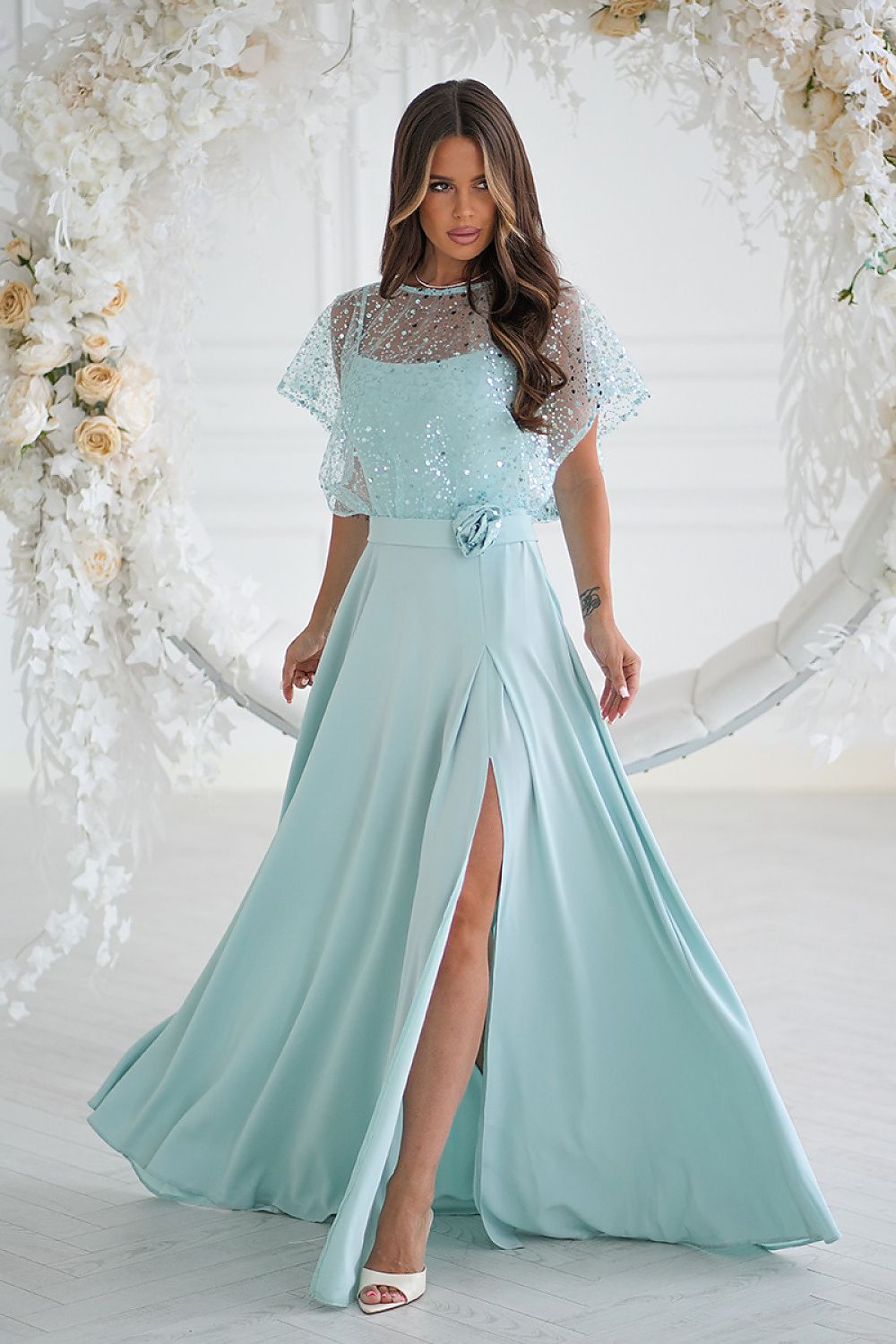  Rochie lungă model 219695 Bicotone 