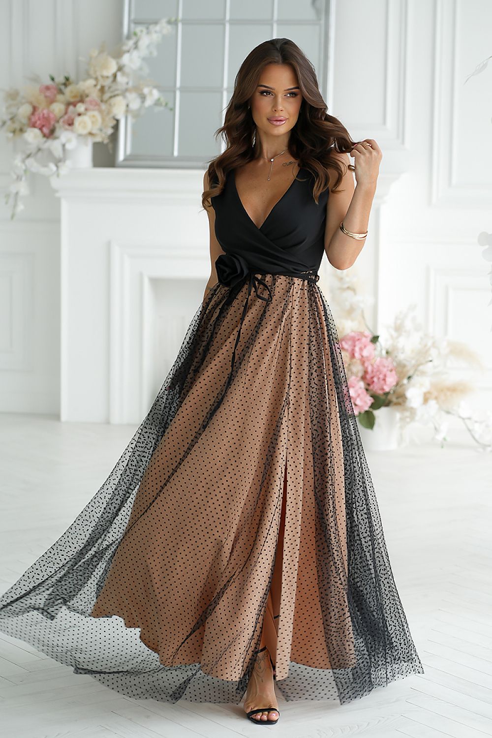  Rochie lungă model 220095 Bicotone 