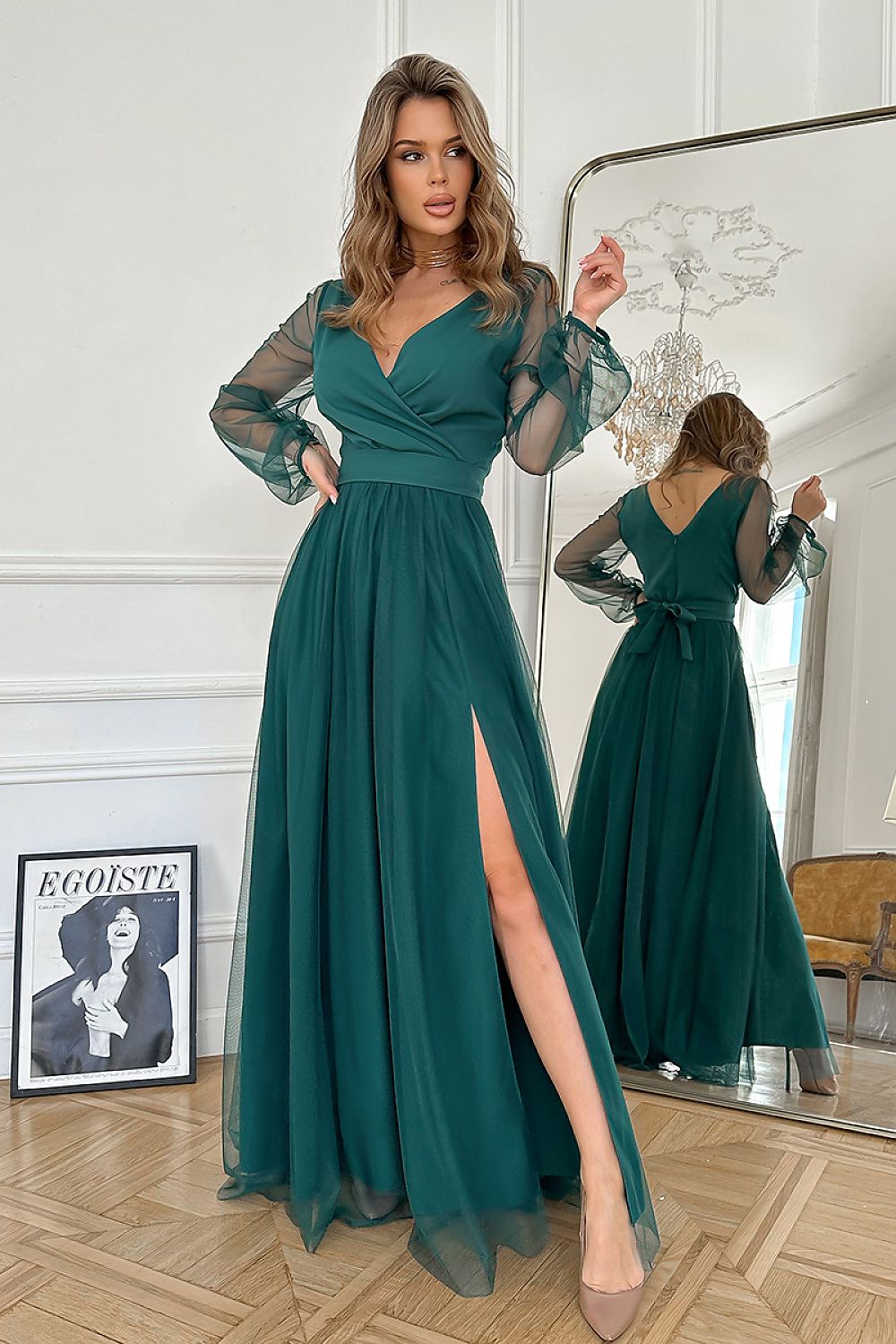  Rochie lungă model 220099 Bicotone 