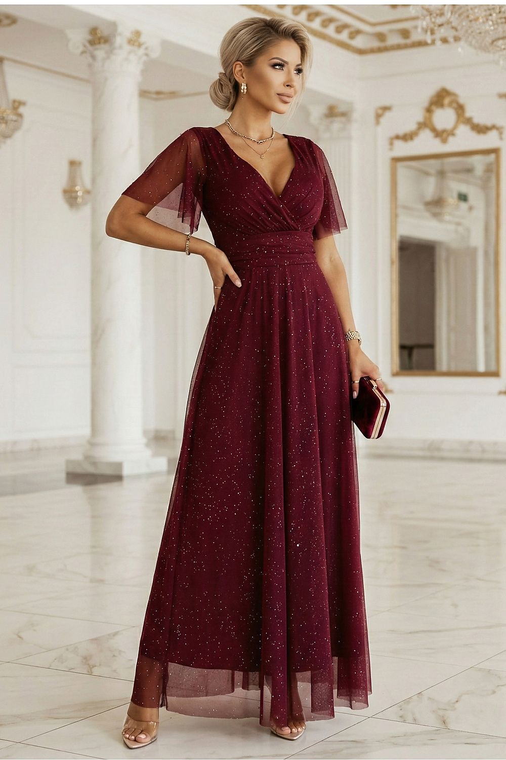  Rochie lungă model 222139 Numoco 