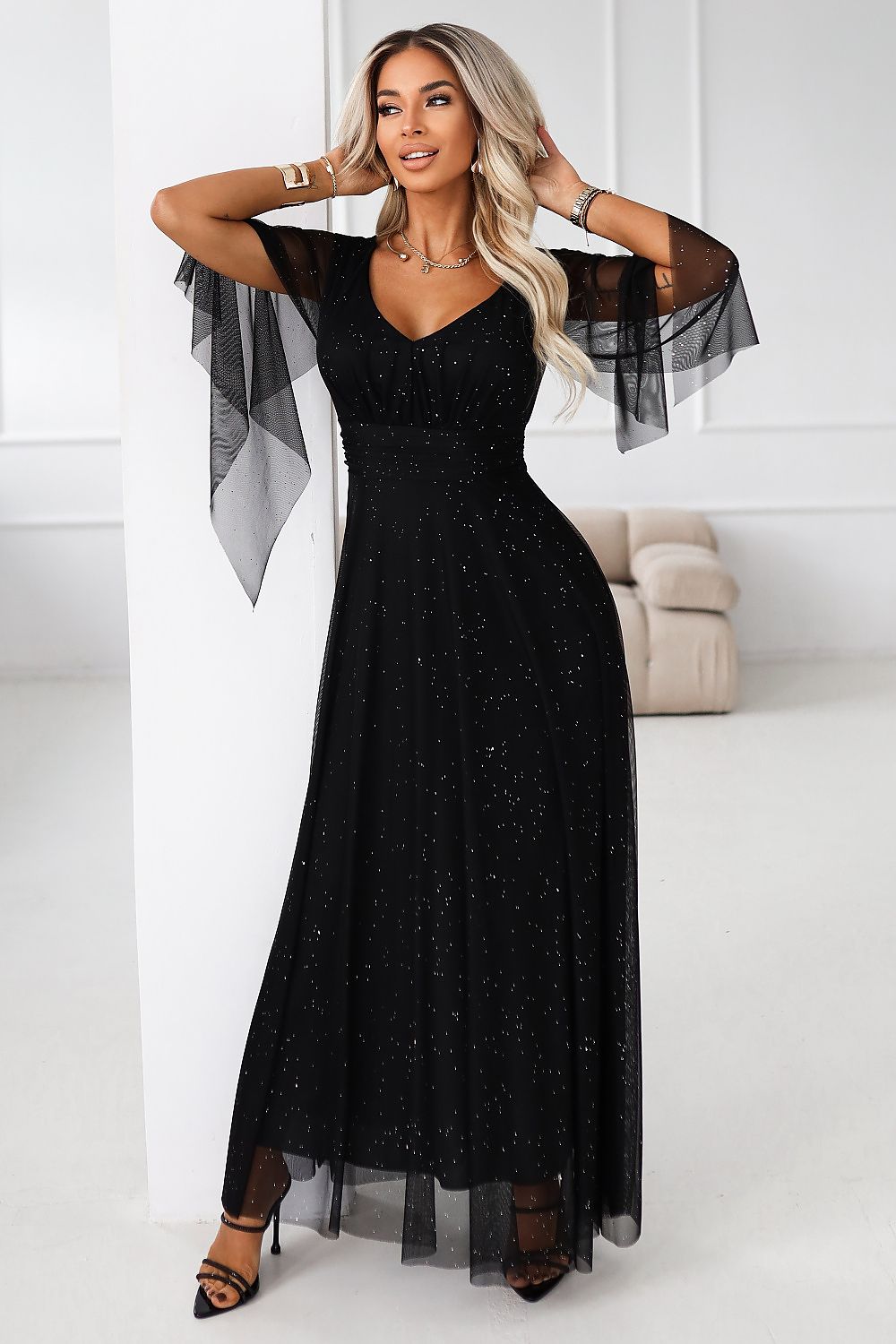  Rochie lungă model 222465 Numoco 