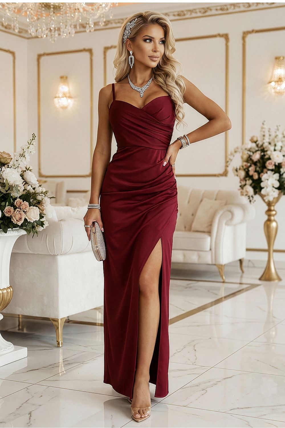  Rochie lungă model 223666 Numoco 