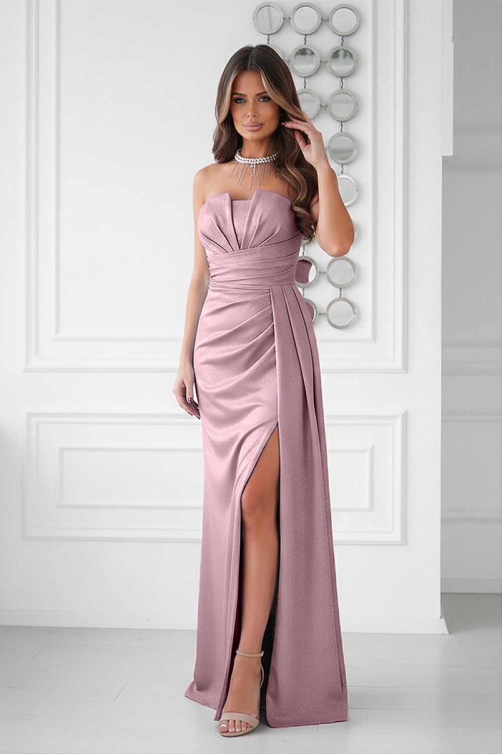  Rochie lungă model 225365 Bicotone 