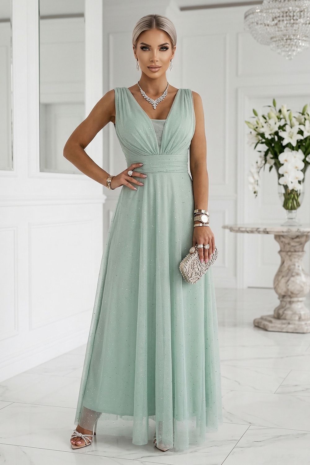  Rochie lungă model 227075 Numoco 