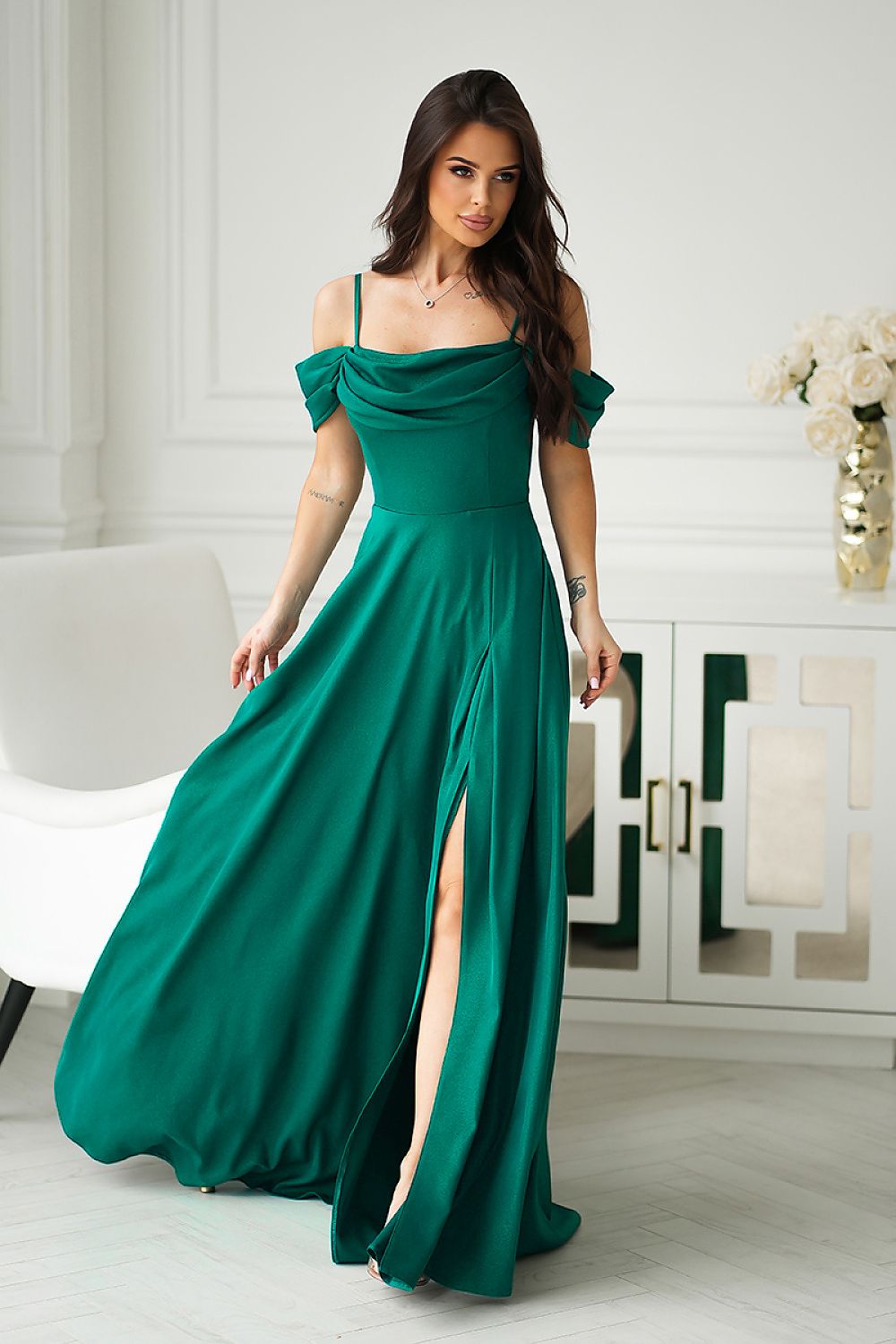  Rochie lungă model 227139 Bicotone 