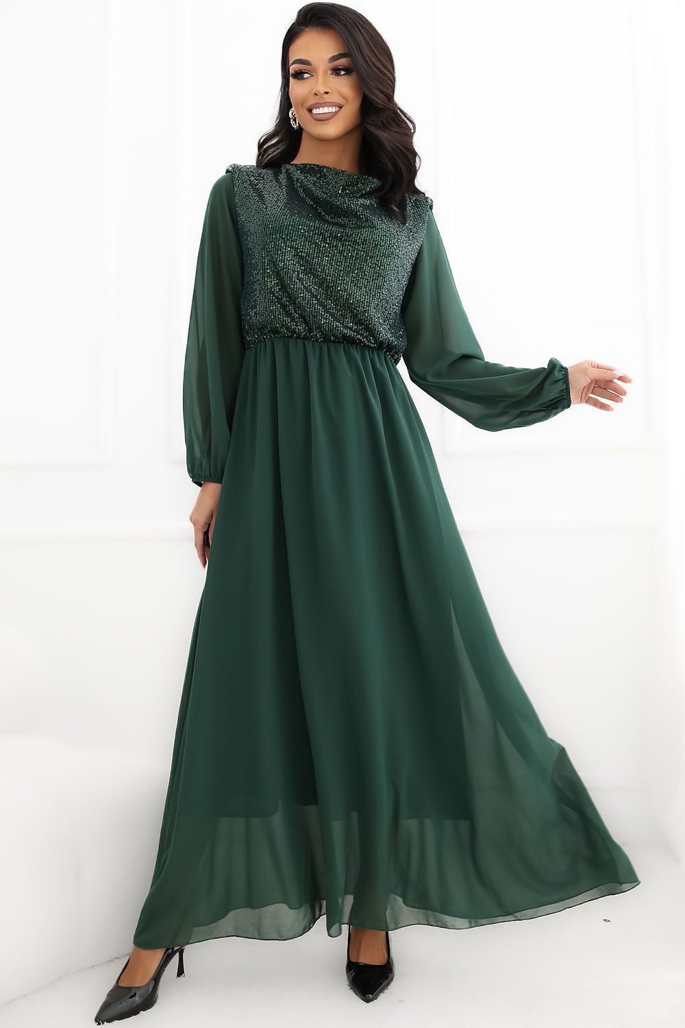  Rochie lungă model 232788 Rue Paris 