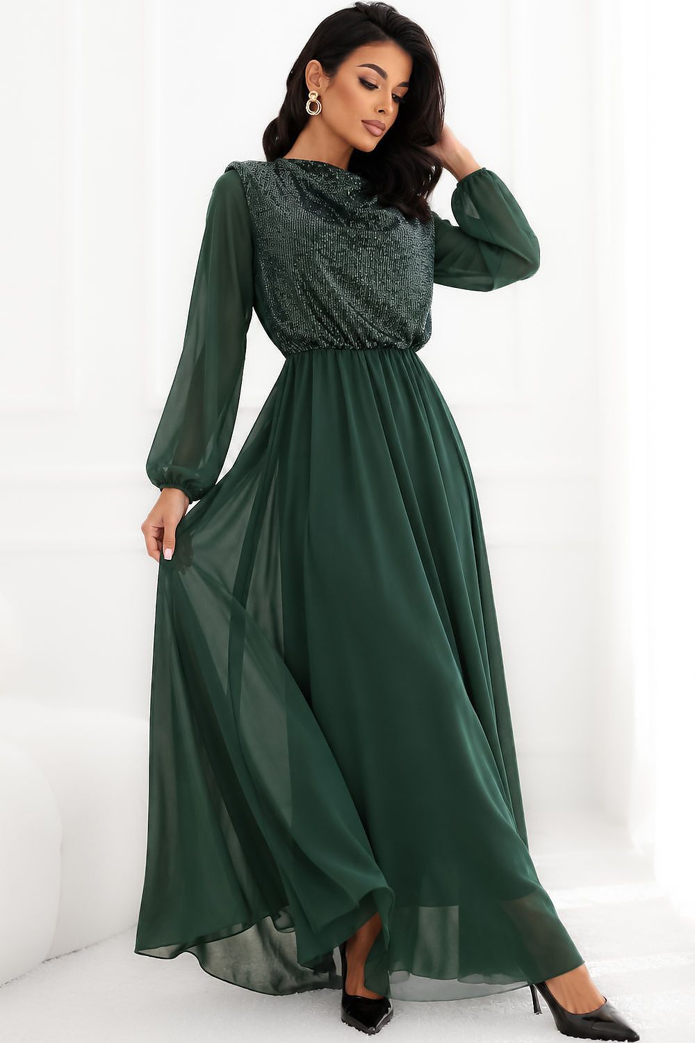  Rochie lungă model 232788 Rue Paris 