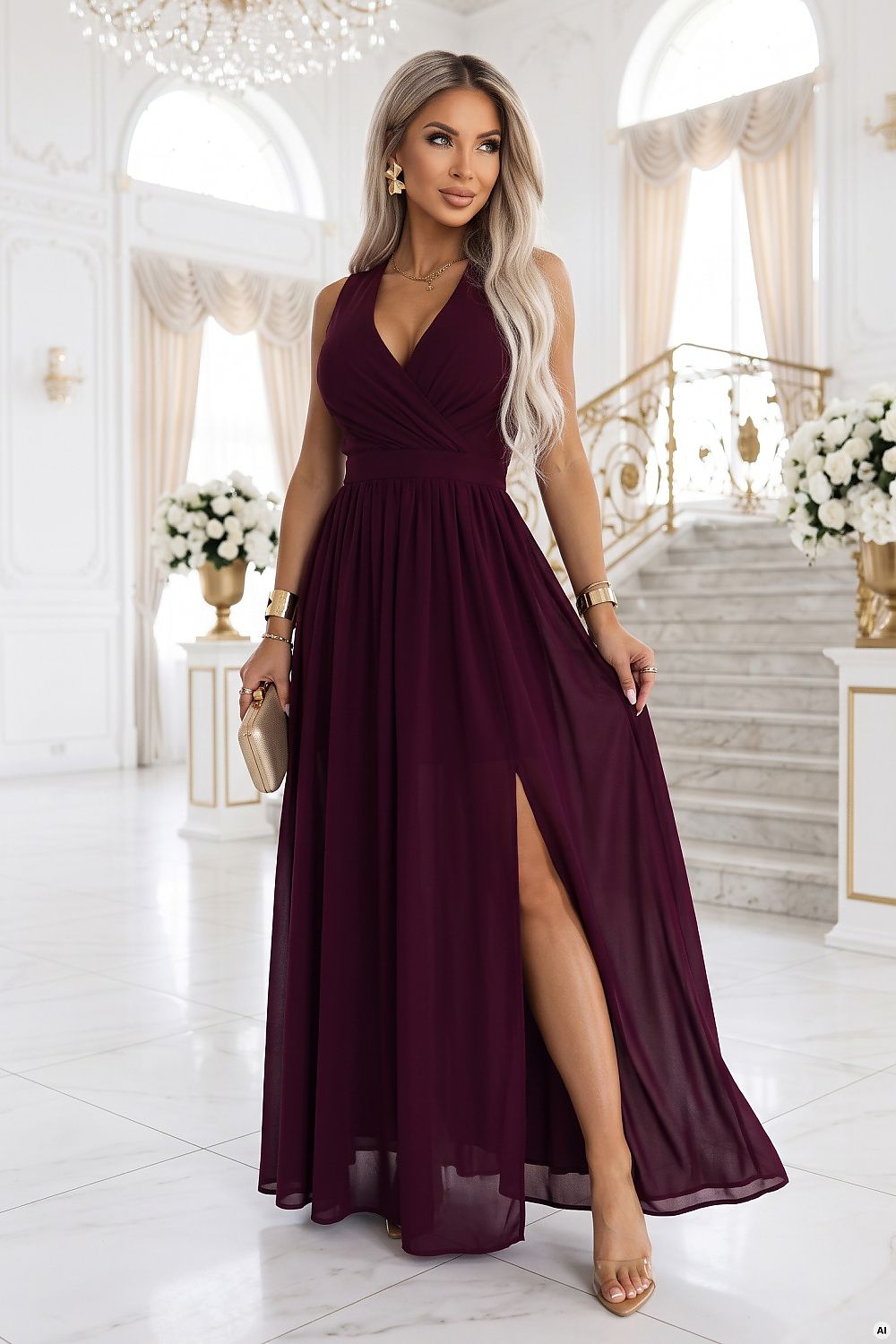  Rochie lungă model 232805 Numoco 