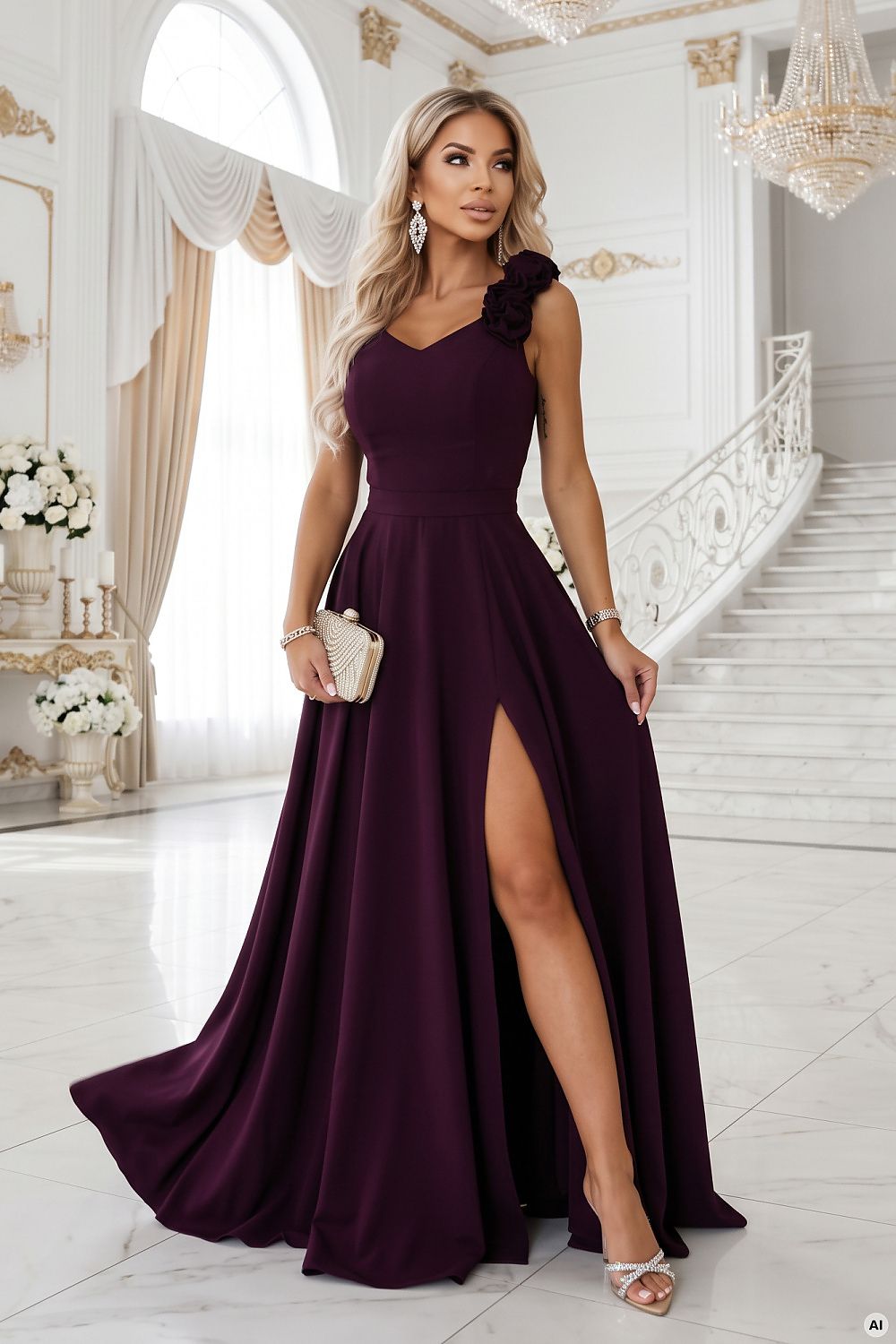  Rochie lungă model 232815 Numoco 