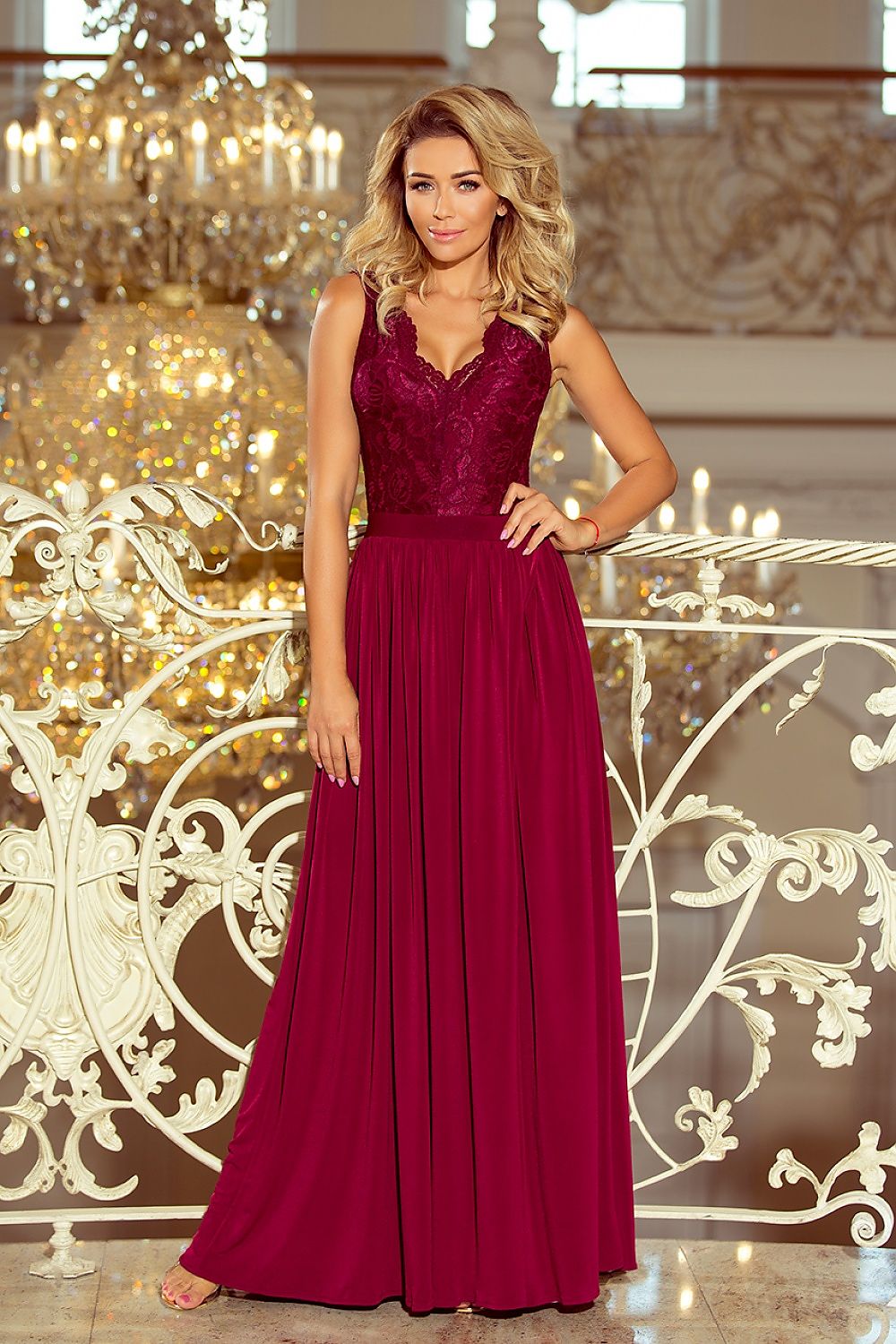  Rochie lungă model 124387 Numoco 