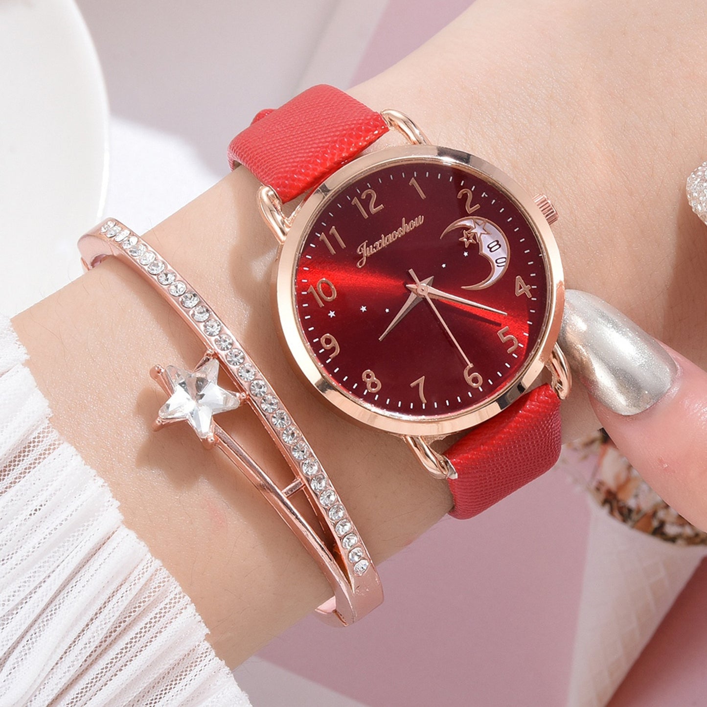 Women Watches Luxury Leather Band Watch Dress Clock Lady Wrist Watch