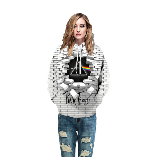 Pink Floyd 3d Digital Printing Hoodie Baseball Uniform