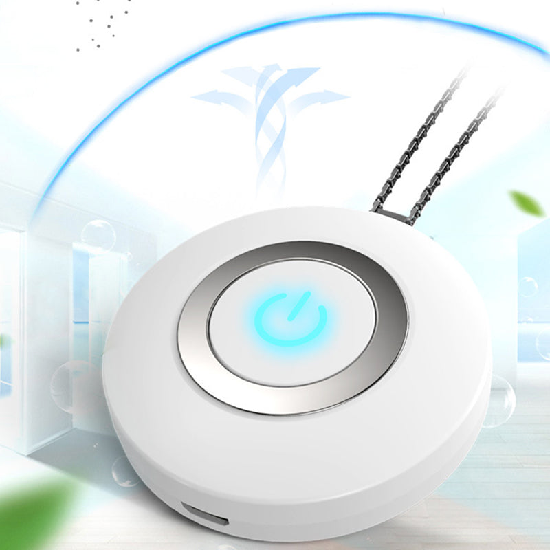 Wearable Air Purifier Necklace Mini Portable USB Air Cleaner Negative Ion Generator Low Noise Air Freshener