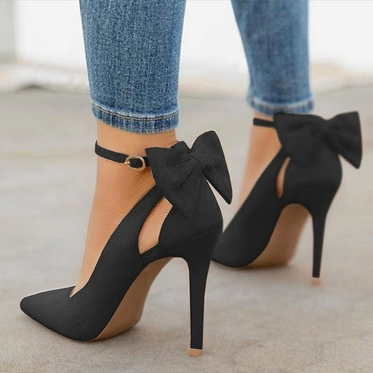Women High Heels Brand Pumps Women Shoes Pointed Toe Buckle Strap Butterfly Summer Sexy Party Shoes Wedding Shoes
