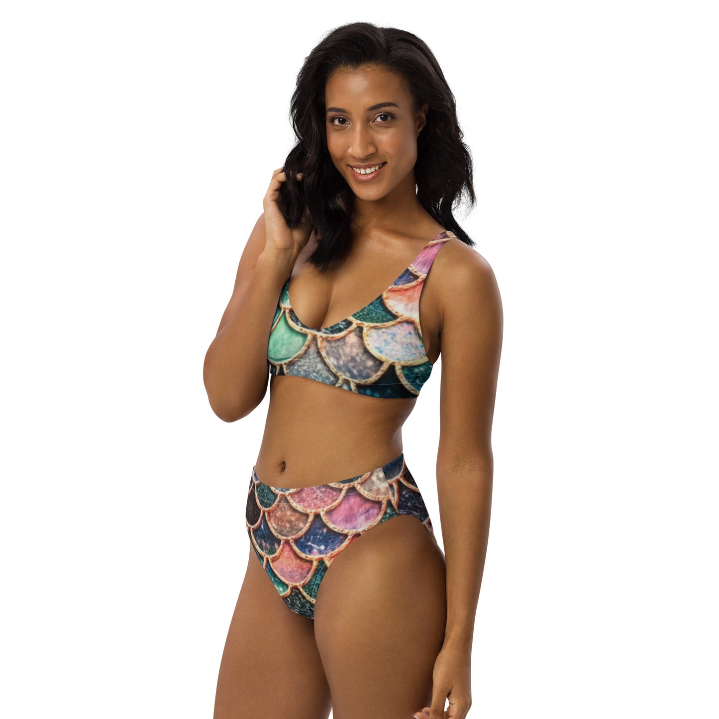 Recycled high-waisted bikini