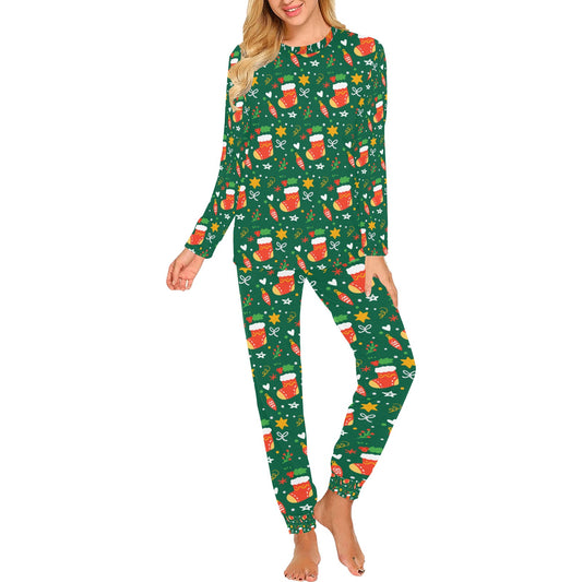 Women's All Over Print Pajama Set (Sets 07)