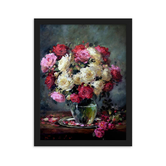 Framed matte paper poster