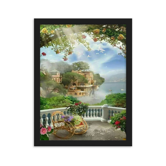 Framed matte paper poster