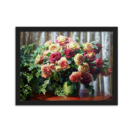 Framed matte paper poster