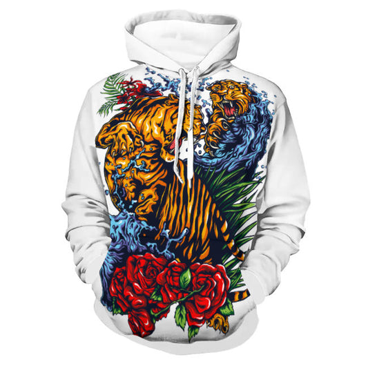 Multi-cut design Full-print Hoodie