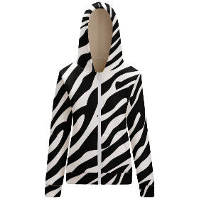 Plush zipper hooded sweater BH1- (single picture multi-pattern optional)