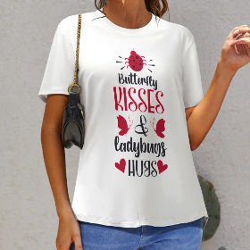 Women's all-print T-shirt NT- (single picture multiple spelling optional)