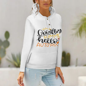 QH Button Hooded Sweater-(Single Picture Multi-Piece Optional)