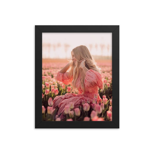 Framed photo paper poster