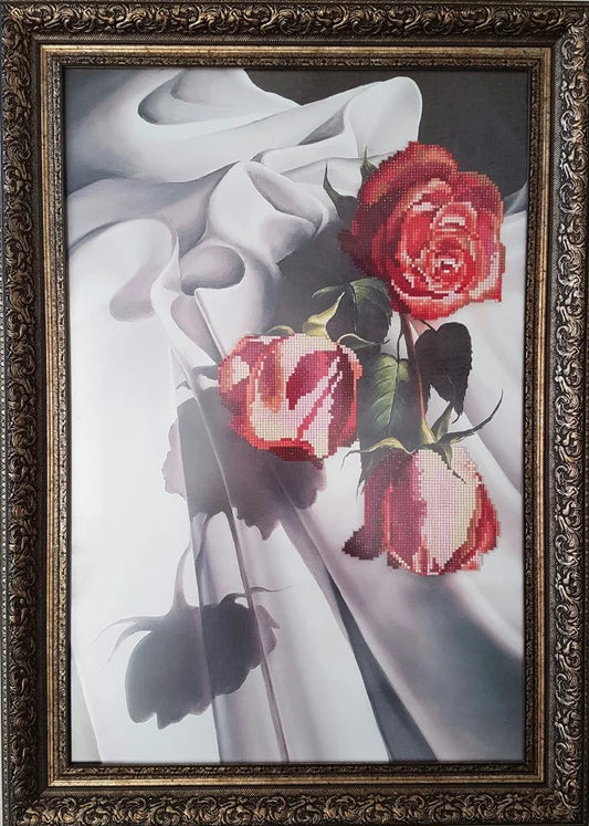 Trandafiri - Pictura cu diamante