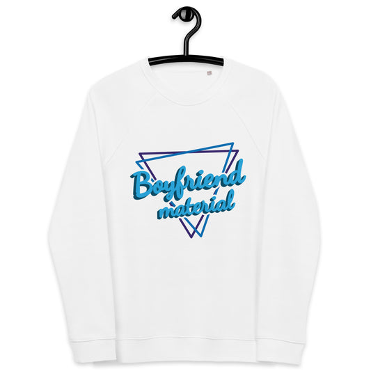 Unisex organic raglan sweatshirt